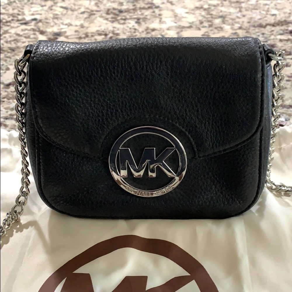 Michael Kors black small crossbody bag
